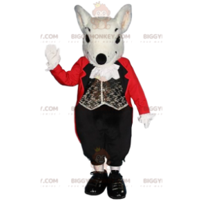BIGGYMONKEY™ Mascottekostuum voor kleine grijze rat met valetkostuum - Muis mascotte - BIGGYMONKEY_011879 - BiggyMonkey.com