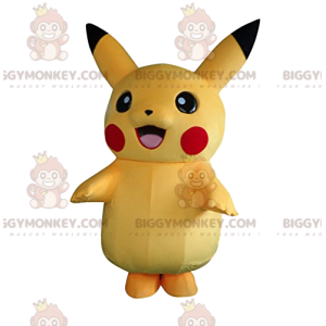 Disfraz de mascota BIGGYMONKEY™ de Pikachu, el famoso personaje