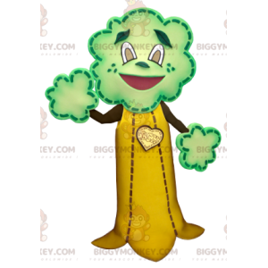 BIGGYMONKEY™ Giant Brown Yellow Green Tree Mascot Costume -