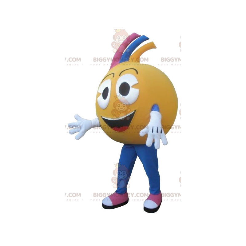 Costume de mascotte BIGGYMONKEY™ d'orange ou de clémentine Costume de mascotte BIGGYMONKEY™ d'orange ou de clémentine