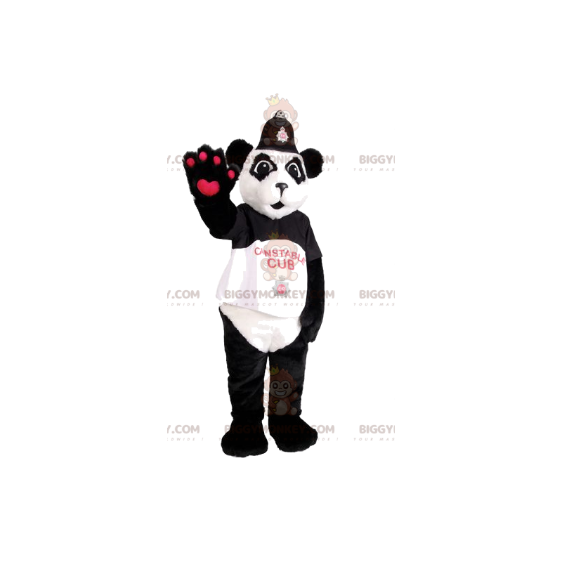 BIGGYMONKEY™ Costume da mascotte Panda con Kepi - BIGGYMONKEY™ Costume da mascotte Panda con Kepi -