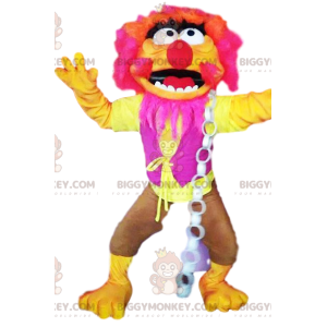 Κοστούμι μασκότ Neon Pink and Yellow Monster BIGGYMONKEY™ -