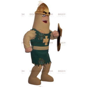 Kostým maskota rytíře BIGGYMONKEY™ se štítem – Biggymonkey.com