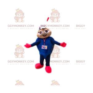 Traje de mascote azul e formiga coquete BIGGYMONKEY™ –