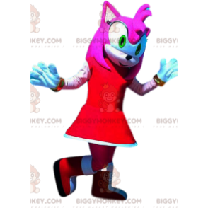 Kostium maskotki BIGGYMONKEY™ Amy Rose, panna młoda Sonic, jeż