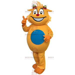 BIGGYMONKEY™ Mascot Costume Yellow Man With Multicolored