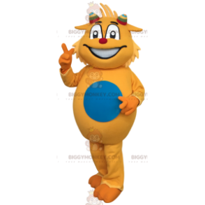 BIGGYMONKEY™ Μασκότ Κοστούμι Κίτρινο Άνδρα με πολύχρωμες