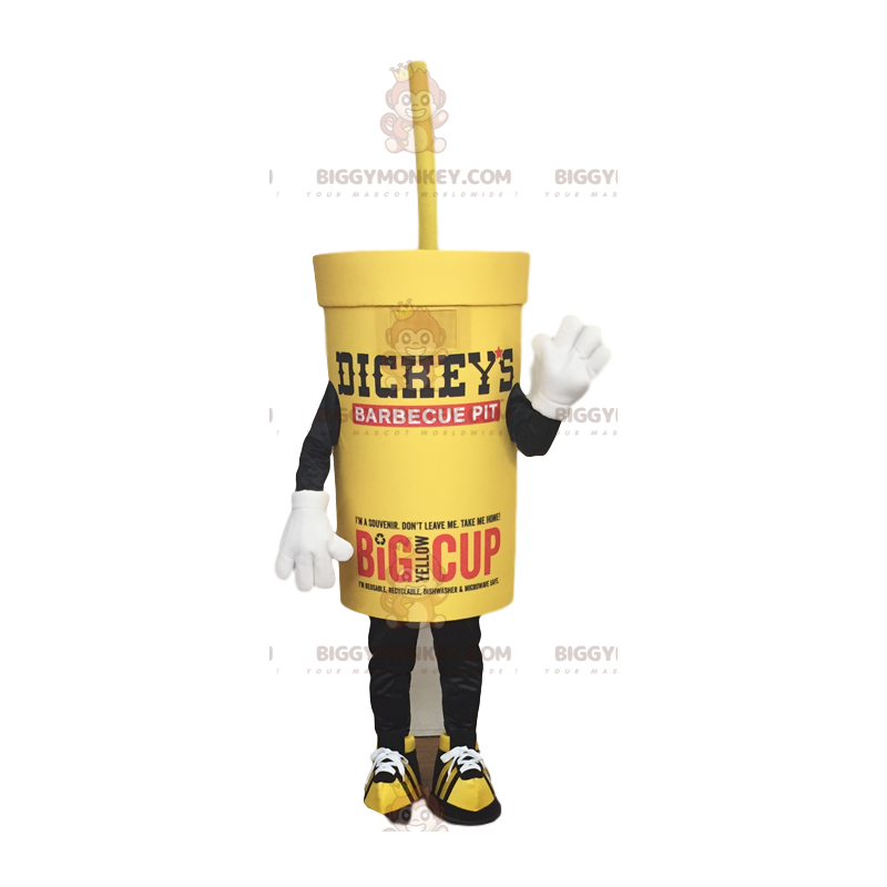 BIGGYMONKEY™ maskottiasu keltaisesta mukaan otettavasta BIGGYMONKEY™ maskottiasu keltaisesta mukaan otettavasta