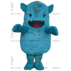 Traje de mascote Little Hairy Fantasy Blue Monster BIGGYMONKEY™