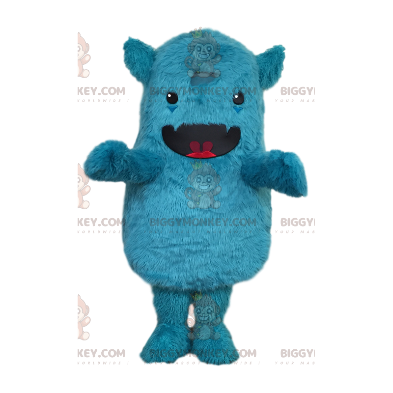 Costume de mascotte BIGGYMONKEY™ de petit monstre bleu Costume de mascotte BIGGYMONKEY™ de petit monstre bleu