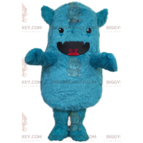 Traje de mascote Little Hairy Fantasy Blue Monster BIGGYMONKEY™ - Mascotes de monstros - BIGGYMONKEY_011925 - BiggyMonkey.com