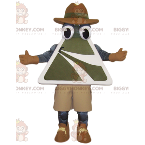 Kostium maskotka BIGGYMONKEY™ ze znakiem drogowym dla mężczyzn