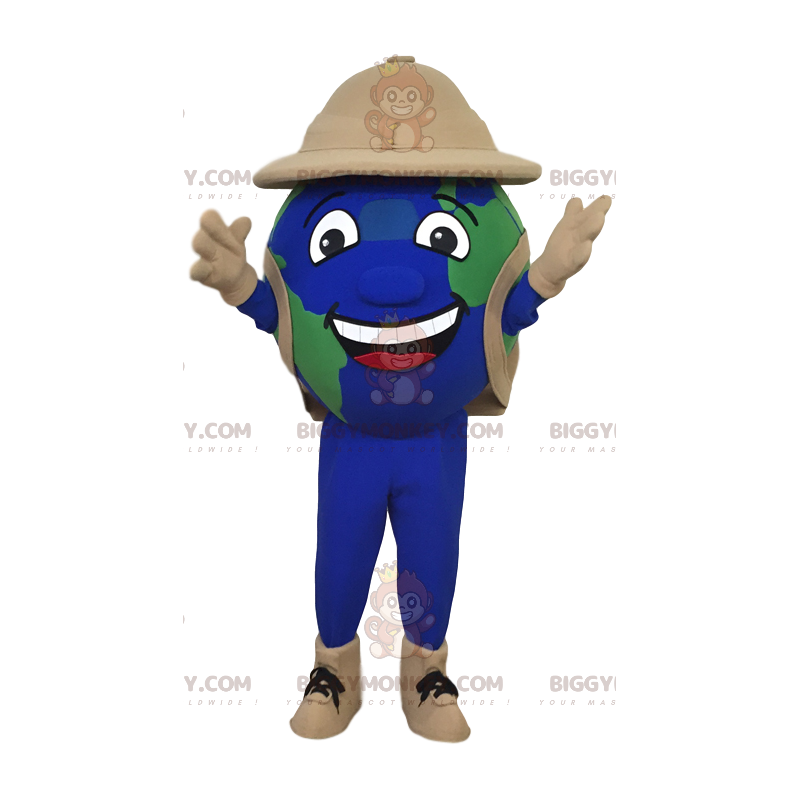 Adventure Mode Earth BIGGYMONKEY™ maskottiasu - Luokittelemattomat maskotit - BIGGYMONKEY_011941 - BiggyMonkey.com
