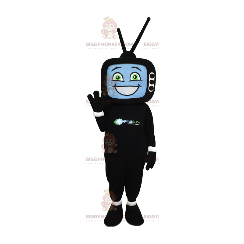 Disfraz de mascota BIGGYMONKEY™ para hombre con cabeza en forma de TV - Mascotas de hombres - BiggyMonkey.com