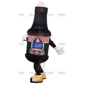 Costume de mascotte BIGGYMONKEY™ de bouteille de bière noir -