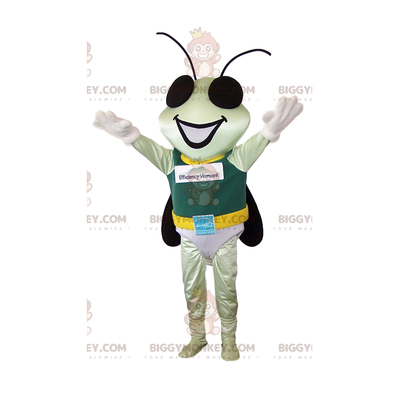 Lille flue BIGGYMONKEY™ maskotkostume med heltekostume - Lille flue BIGGYMONKEY™ maskotkostume med heltekostume -