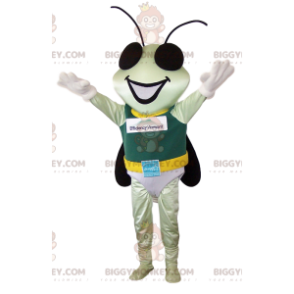 Little Fly BIGGYMONKEY™ Mascot Costume with Hero Costume –