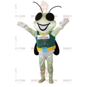 Traje de mascote Little Fly BIGGYMONKEY™ com traje de herói –
