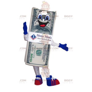 mascotte BIGGYMONKEY™de billet de 100$ super enthousiaste -