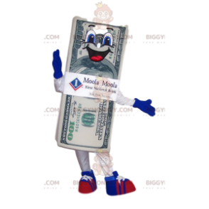 Erittäin innostunut 100 dollarin Bill BIGGYMONKEY™ maskotti -