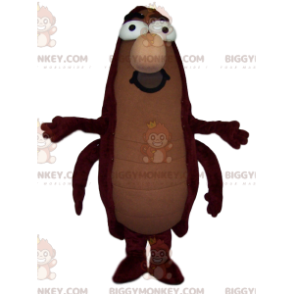 Brown Cockroach with Mustache BIGGYMONKEY™ Mascot Costume -