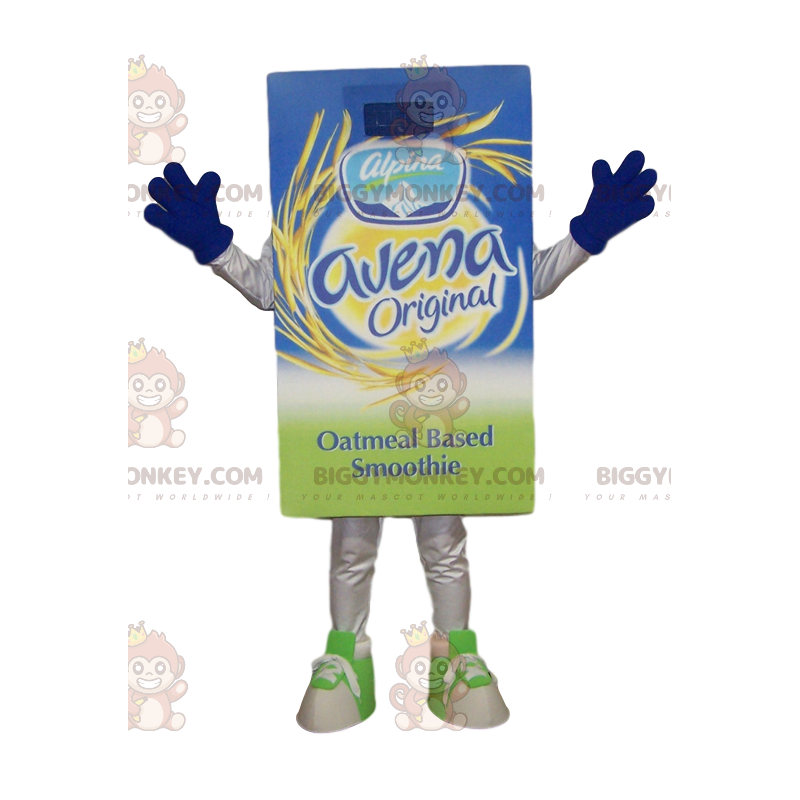 Costume de mascotte BIGGYMONKEY™ de bouteille verte et bleue - Costume de mascotte BIGGYMONKEY™ de bouteille verte et bleue -