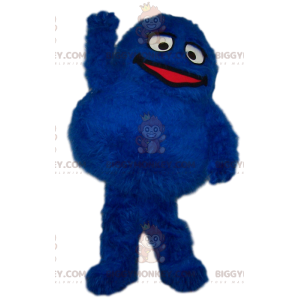  BIGGYMONKEY™ Big Round Hairy Blue Monster Costume da mascotte - Mascotte dei mostri - BIGGYMONKEY_011981 - BiggyMonkey.com