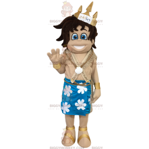 Costume de mascotte BIGGYMONKEY™ de Prince hawaïen en tenue