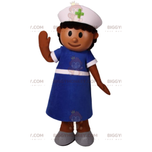 Costume de mascotte BIGGYMONKEY™ d'infirmière avec une blouse