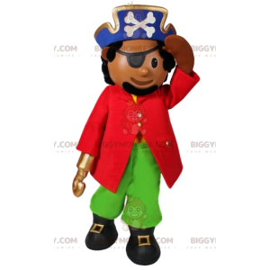 Traje de mascote de pirata BIGGYMONKEY™ com lindo terno e