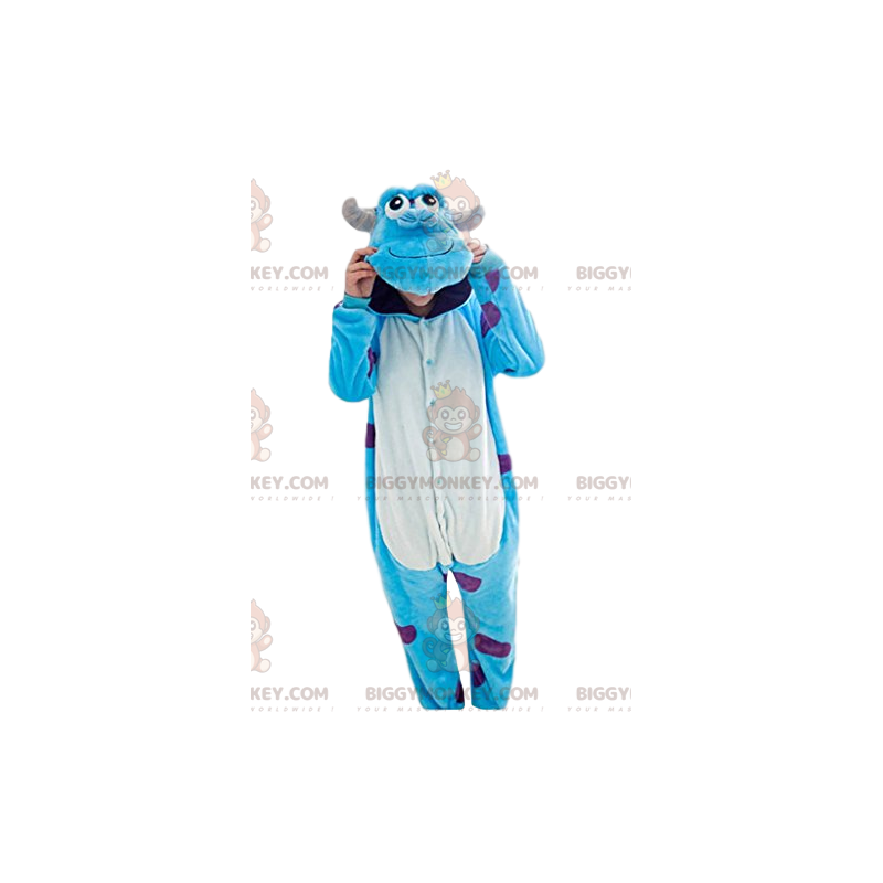 Costume de mascotte BIGGYMONKEY™ de Sully, le monstre turquoise