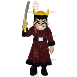 Traje de mascote de guerreiro visigodo BIGGYMONKEY™ com traje