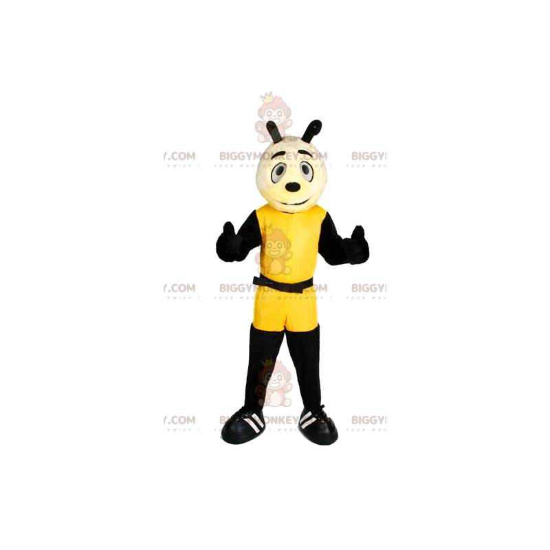 BIGGYMONKEY™ Pienen koiran maskottiasu keltaisissa