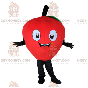 Traje de mascote de morango BIGGYMONKEY™ todo fofo e feliz –