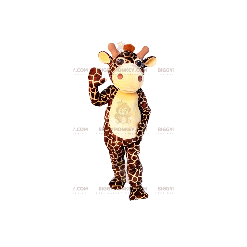 Costume da mascotte della maestosa giraffa BIGGYMONKEY™ - Costume da mascotte della maestosa giraffa BIGGYMONKEY™ -