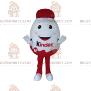 Sehr lächelndes rotes und weißes Schokoladenei BIGGYMONKEY™