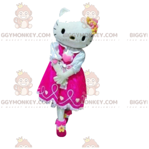 Hello Kitty BIGGYMONKEY™ mascot costume with fuchsia dress -