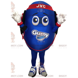 Blue Egg BIGGYMONKEY™ Mascot Costume. egg costume -