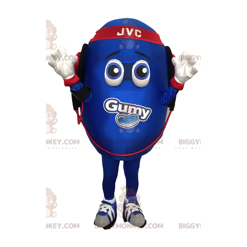Blaues Ei BIGGYMONKEY™ Maskottchenkostüm. Ei-Kostüm - Blaues Ei BIGGYMONKEY™ Maskottchenkostüm. Ei-Kostüm -