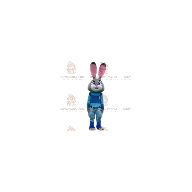 BIGGYMONKEY™ maskottiasu luutnantti Hoppsille, kanille BIGGYMONKEY™ maskottiasu luutnantti Hoppsille, kanille
