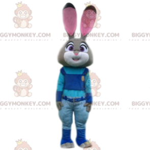 BIGGYMONKEY™ maskotdräkt av löjtnant Hopps, kaninen i Zootopia