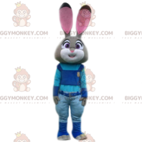 BIGGYMONKEY™ Maskottchenkostüm von Lieutenant Hopps, dem Hasen