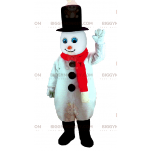 Στολή μασκότ Snowman BIGGYMONKEY™ σε φυσικό μέγεθος -