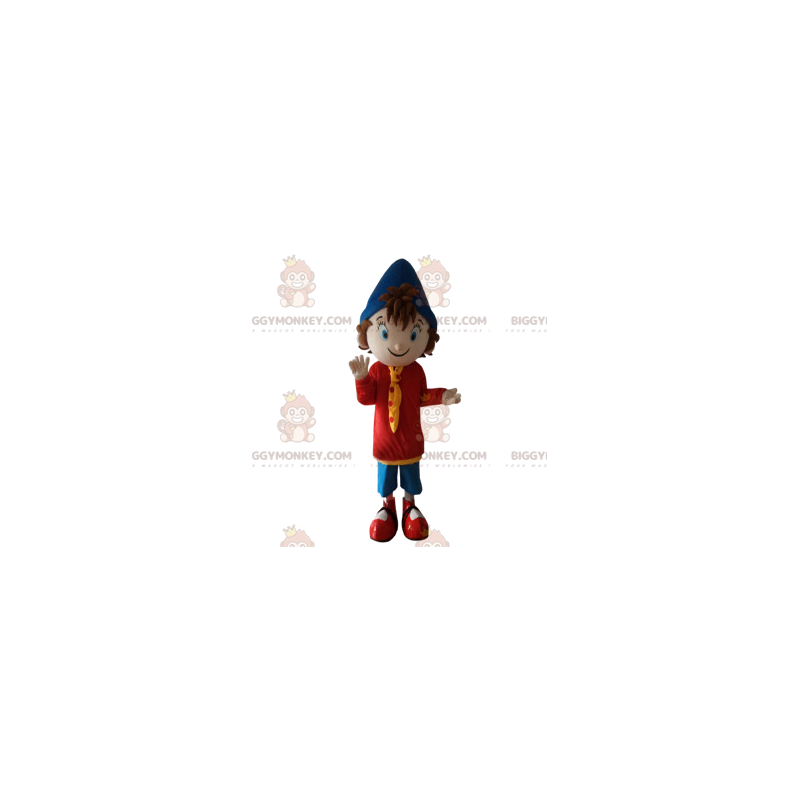 Costume de mascotte BIGGYMONKEY™ de petit garçon avec son Costume de mascotte BIGGYMONKEY™ de petit garçon avec son