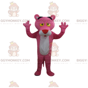 BIGGYMONKEY™ Pink Panther mascottekostuum. Roze Panter Kostuum