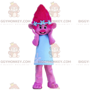 Costume de mascotte BIGGYMONKEY™ de lutin rose avec une jolie