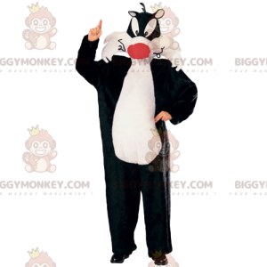 BIGGYMONKEY™ mascot costume of Sylvester, the cat from Cartoon