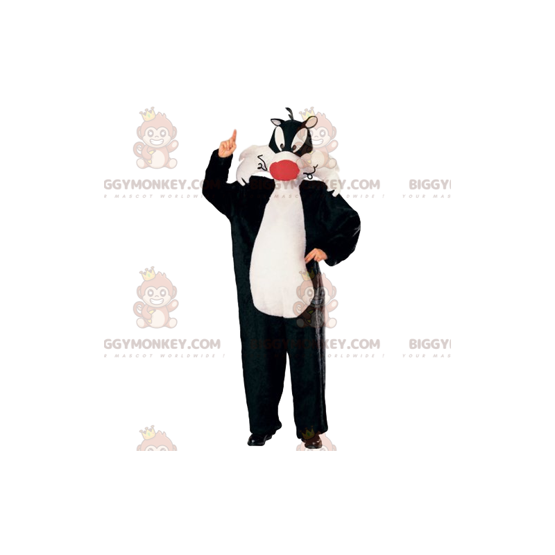BIGGYMONKEY™ mascot costume of Sylvester, the cat Sizes L (175-180CM)