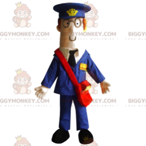Herre BIGGYMONKEY™ maskotkostume med blåt jakkesæt og rød taske - Mænds maskoter - BIGGYMONKEY_012078 - BiggyMonkey.com