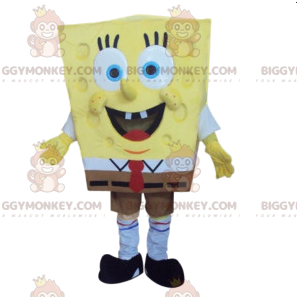 SpongeBob BIGGYMONKEY™ maskotdräkt. Svampbob kostym - Maskoter kända människor - BIGGYMONKEY_012085 - BiggyMonkey.com